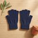 thumbnail image 1 of Guantes Sin Dedos De Lana Invierno Unisex Azul marino, 1 of 2
