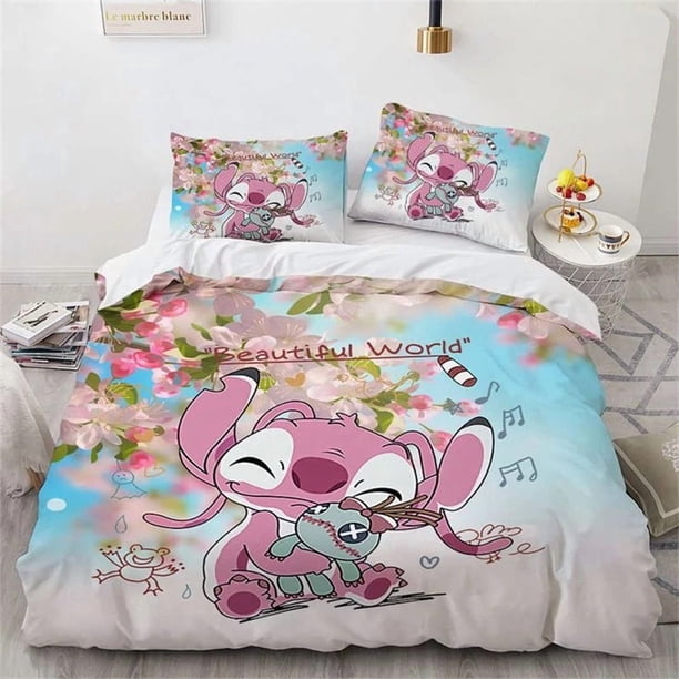 Stitch Duvet Cover Set Duvet Cover Pillowcase Universal for Kids and Adults Home Bedding Set Available in Custom Sizes
