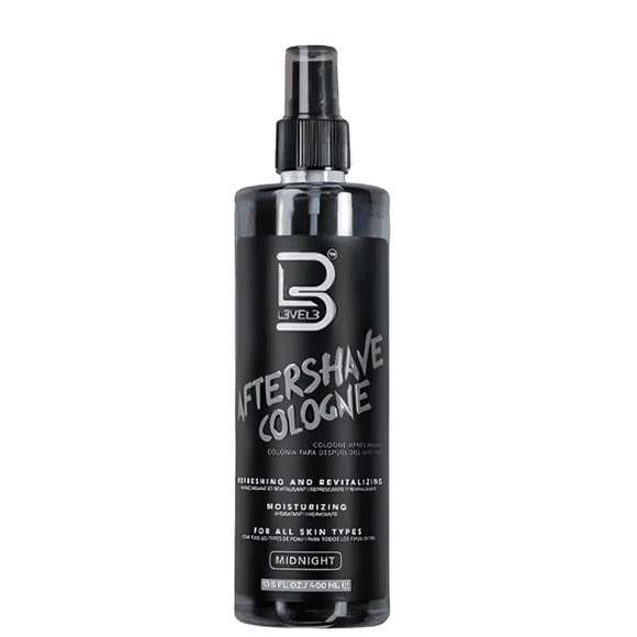 Level 3 Aftershave Colonia Barber Midnight Post Afeitado 400ml