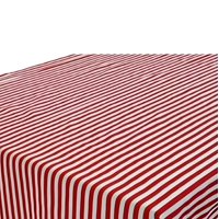 Mantel Rectangular Amelie Estampado / Líneas Rojo Blanco – Doral
