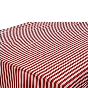 Mantel Rectangular Amelie Estampado / Líneas Rojo Blanco – Doral