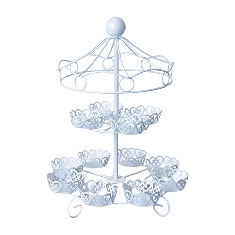 Magideal - Bandeja De Exhibición Multiusos Para Postres Y Magdalenas, Soporte Para Pasteles, Bandeja Para Servidor De Exhibición De Pasteles, Plato De Pastelería