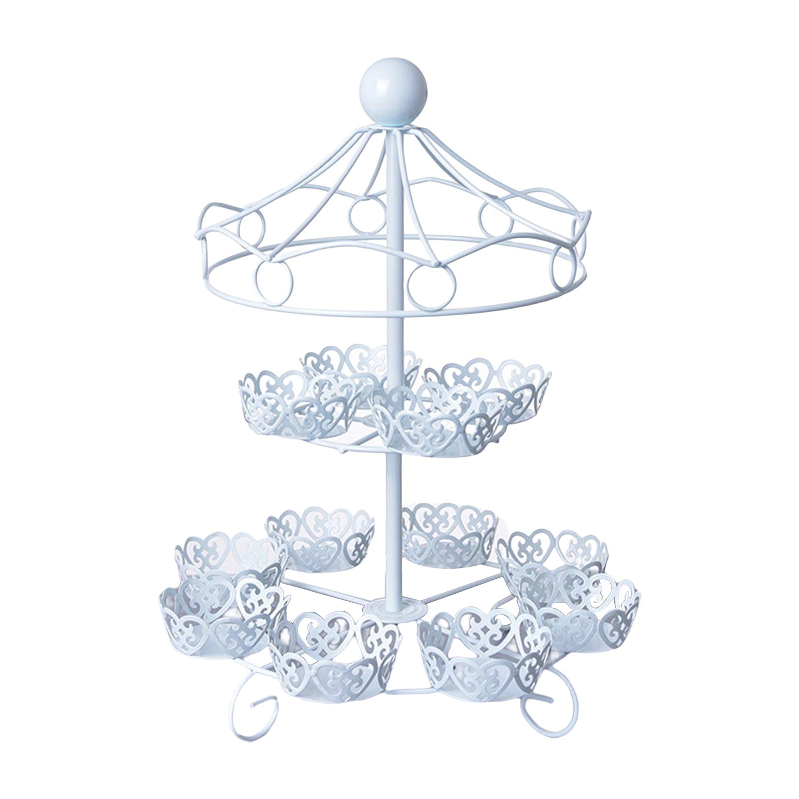 Magideal - Bandeja De Exhibición Multiusos Para Postres Y Magdalenas, Soporte Para Pasteles, Bandeja Para Servidor De Exhibición De Pasteles, Plato De Pastelería