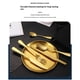 thumbnail image 3 of Platos de picnic Utensilios Platos de camping de oro Conjunto para 2 platos portátiles de platos de plata Lenguas de comida Kit completo con bolsa de cremallera, 3 of 3