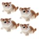 thumbnail image 2 of 4 piezas adorable gato realista de piel real animal peludo hogar regalo de los ni?os, 2 of 5