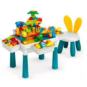 Aspor - Mesa De Bloques Para Construccion 97 Piezas 1 Silla 811-7