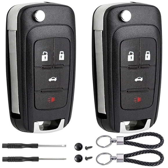 Carcasa de mando a distancia JJCHQ 4 botones, paquete de 2, negro
