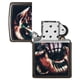 thumbnail image 4 of Encendedor Split Face Negro Brillante A Prueba De Viento, 4 of 6