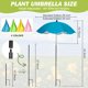 thumbnail image 2 of Sombrillas para Plantas WYRJXYB Paquete de 4 Sombrillas Ajustables de 76 cm para Sombra, 2 of 6