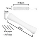 thumbnail image 3 of Tubo Led Foco 24w Base Techo Pared Luz Fria Curvo 60cm, 3 of 3