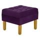 thumbnail image 4 of Sofa Retro 3c + 2 Pouf Felpa 01 Morado, 4 of 6