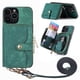 thumbnail image 1 of Funda Tipo Cartera con Correa Cruzada para iPhone 13 Pro Protección Contra Golpes Verde, 1 of 5