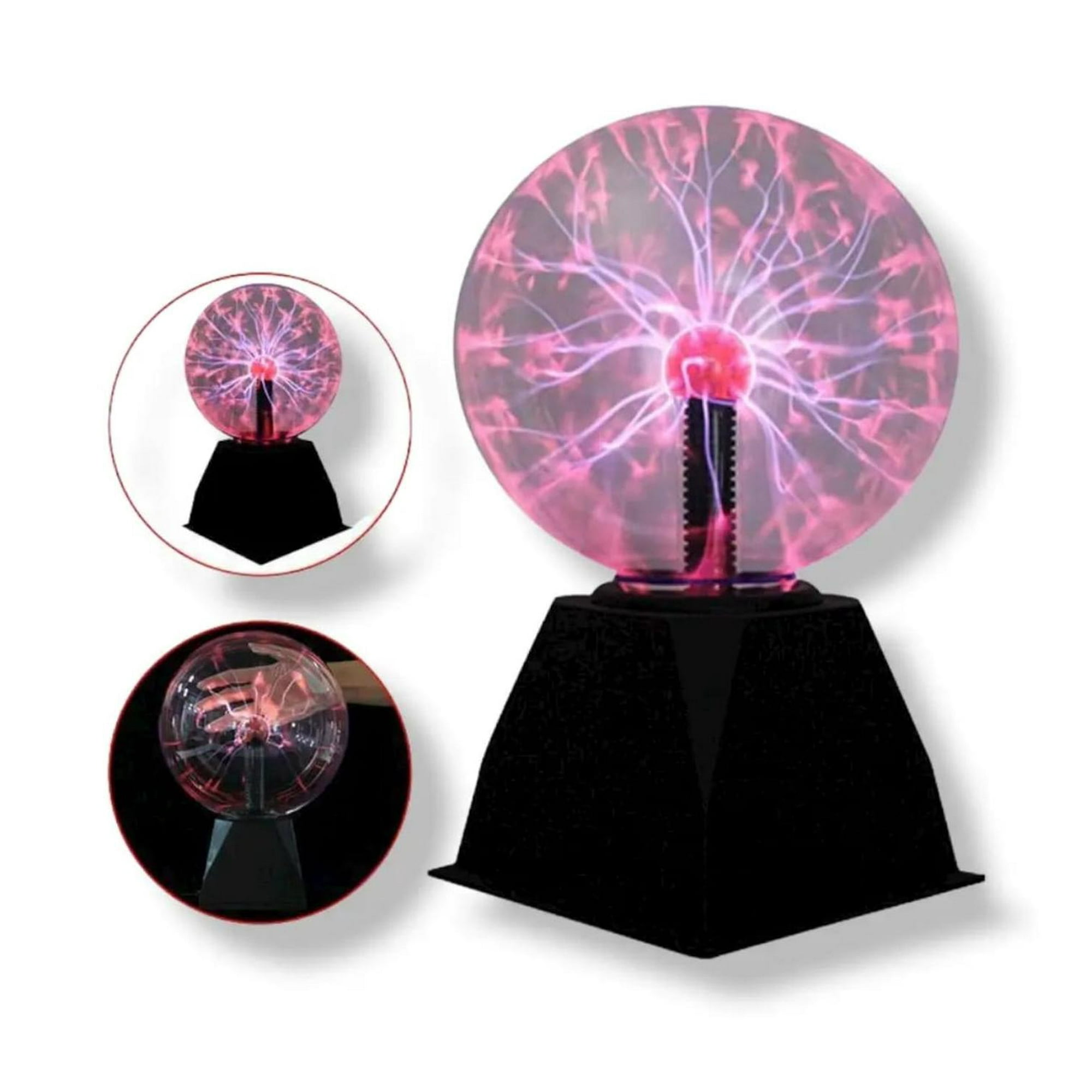 Genérico - Lampara Plasma Iiinteractiva Bola De Cristal Negro