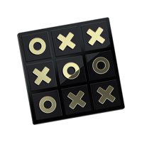 Magideal - Juego Acrílico Tic Tac Toe, Juegos Xo, Juegos De Estrategia, Decoración Clásica Para Familias, Niños, Adultos, Regalos De Oficina, Recuerdos De Fiesta Negro