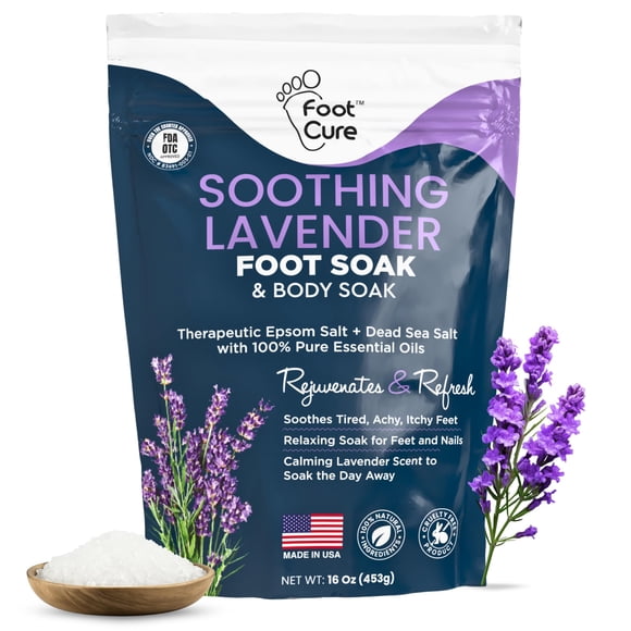 Jabón de baño relajante Foot Spa Foot Cure con lavanda y sal de Epsom