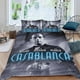 thumbnail image 2 of Casablanca Conjunto de sábanas temático, trío de piezas, cómodo y amigable con la piel, diseño único, regalo de decoración para el hogar para familiares, amigos y fans,140cm *210cm, 2 of 6