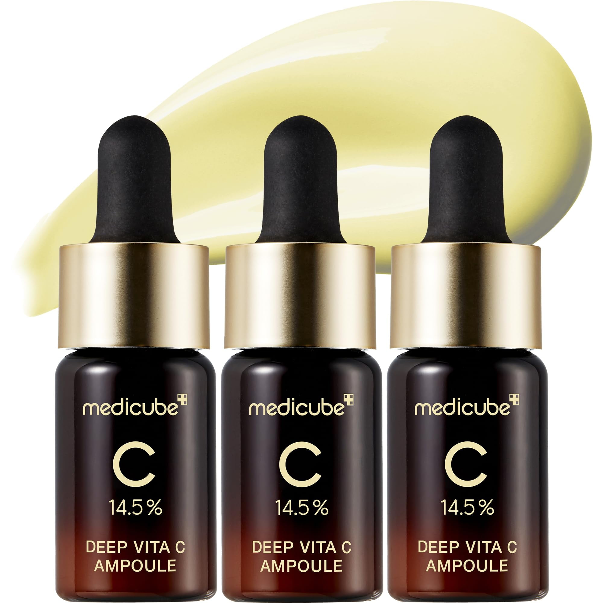 Sérum Medicube Deep Vita C 2.0 Con Un 14,5% De Vitamina C Pura, 30 Ml X 3