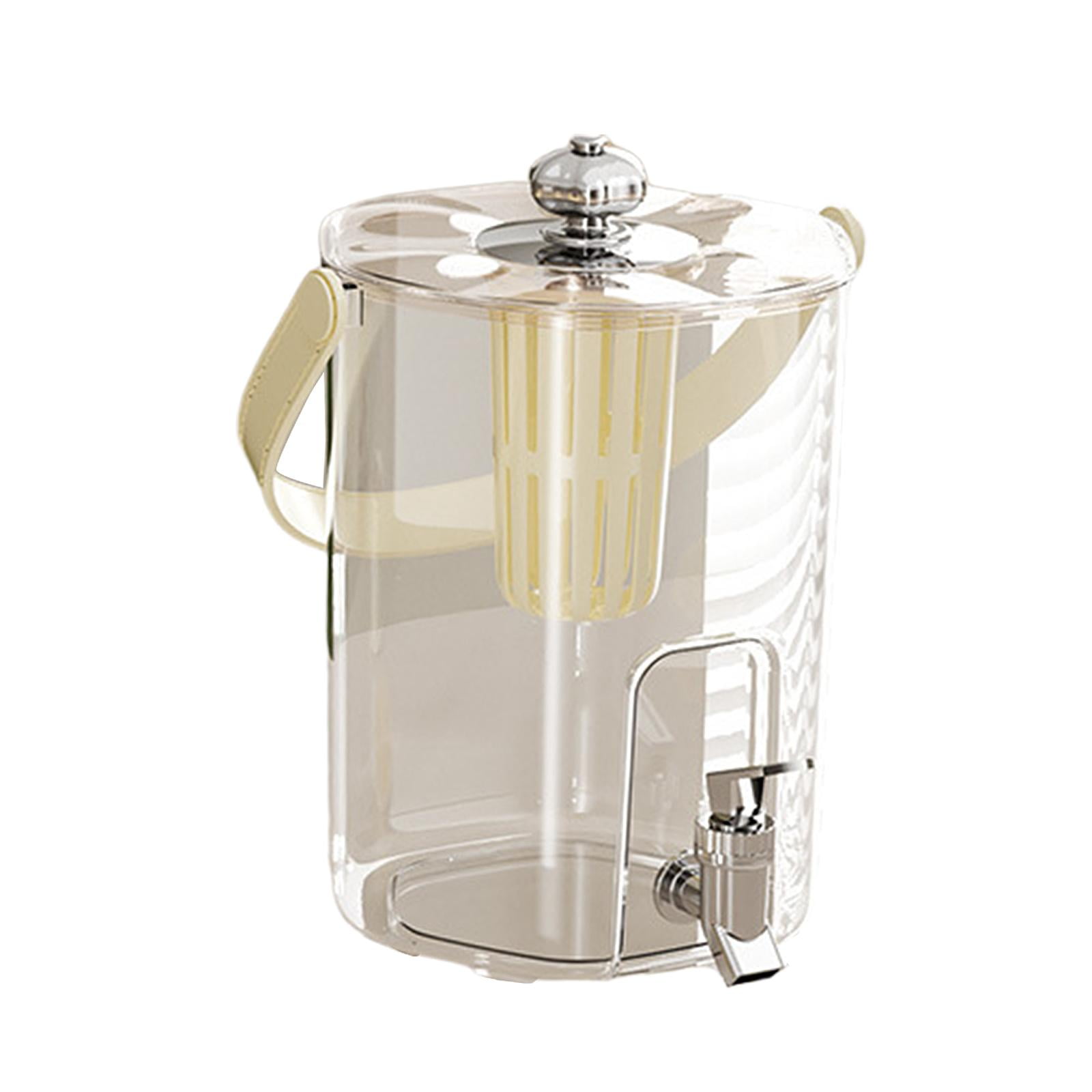 Bothyi - Dispensador De Bebidas Para Nevera Con Grifo, Limonada Para Bodas, Camping, Exterior, Color Blanco Crema