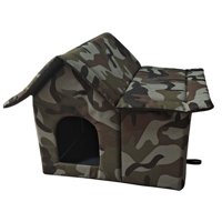 Magideal - Casa Para Gatos Al Aire Libre Para Gatos, Perros, Tienda De Campaña Para Mascotas, Cama Para Gatos/Perros, Tienda De Campaña Cálida A Prueba De Lluvia