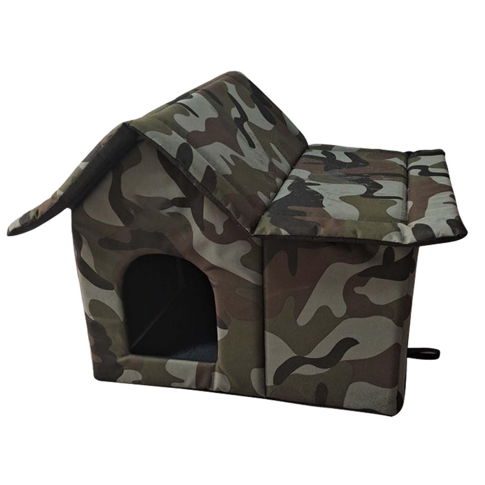 Magideal - Casa Para Gatos Al Aire Libre Para Gatos, Perros, Tienda De Campaña Para Mascotas, Cama Para Gatos/Perros, Tienda De Campaña Cálida A Prueba De Lluvia
