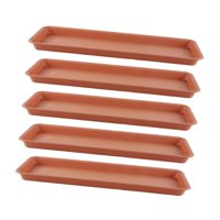 Ioensy - 5 Bandejas Para Macetas, Platillos, Bandejas Para Macetas, Para Dormitorio, Interior Y Exterior, Escritorio, Color Rojo