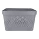 thumbnail image 1 of Cesta Almacenamiento 17L plastico, Gris 1 un, 1 of 4