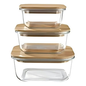 Genérico - Juego 3 Bowl Almacenamiento Tapa Recipiente Organizador Jhn