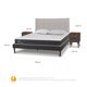 thumbnail image 3 of Cama Europea Curve New Ortopedic 2 Plazas Tigris Alm, 3 of 10