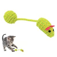 Genérico - Juguete Interactivo Para Gato Ratón Pelota Amarillo