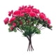 thumbnail image 4 of 4 Manojos De Flores Artificiales De Rododendro, Flores Artificiales Para Patio, Porche, Jardín, Rosas Rojas, 4 of 5