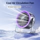 thumbnail image 2 of Ventilador de escritorio Coolhill USB de 100 velocidades con Turbo Airflow Purple, 2 of 8