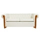 thumbnail image 2 of Sofa Chesterfield Ecocuero Blanco, 2 of 3