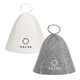 thumbnail image 1 of Gorro de sauna Halsa Felt para hombre y mujer, paquete de 2 unidades, protección contra el calor, 1 of 8