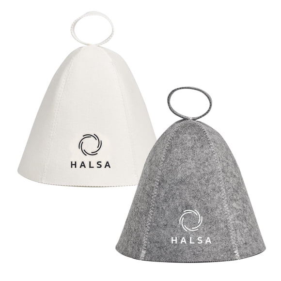 Gorro de sauna Halsa Felt para hombre y mujer, paquete de 2 unidades, protección contra el calor