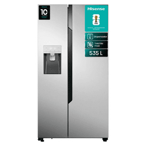 Refrigerador Side By Side Hisense Rc70Ws 566L Inox No Frost