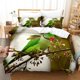 thumbnail image 1 of Blue Sky Parrot Bird Quilt Duvet Cover Set Kids Soft Bed Linen3-Piece Bedding Set, 1 of 5