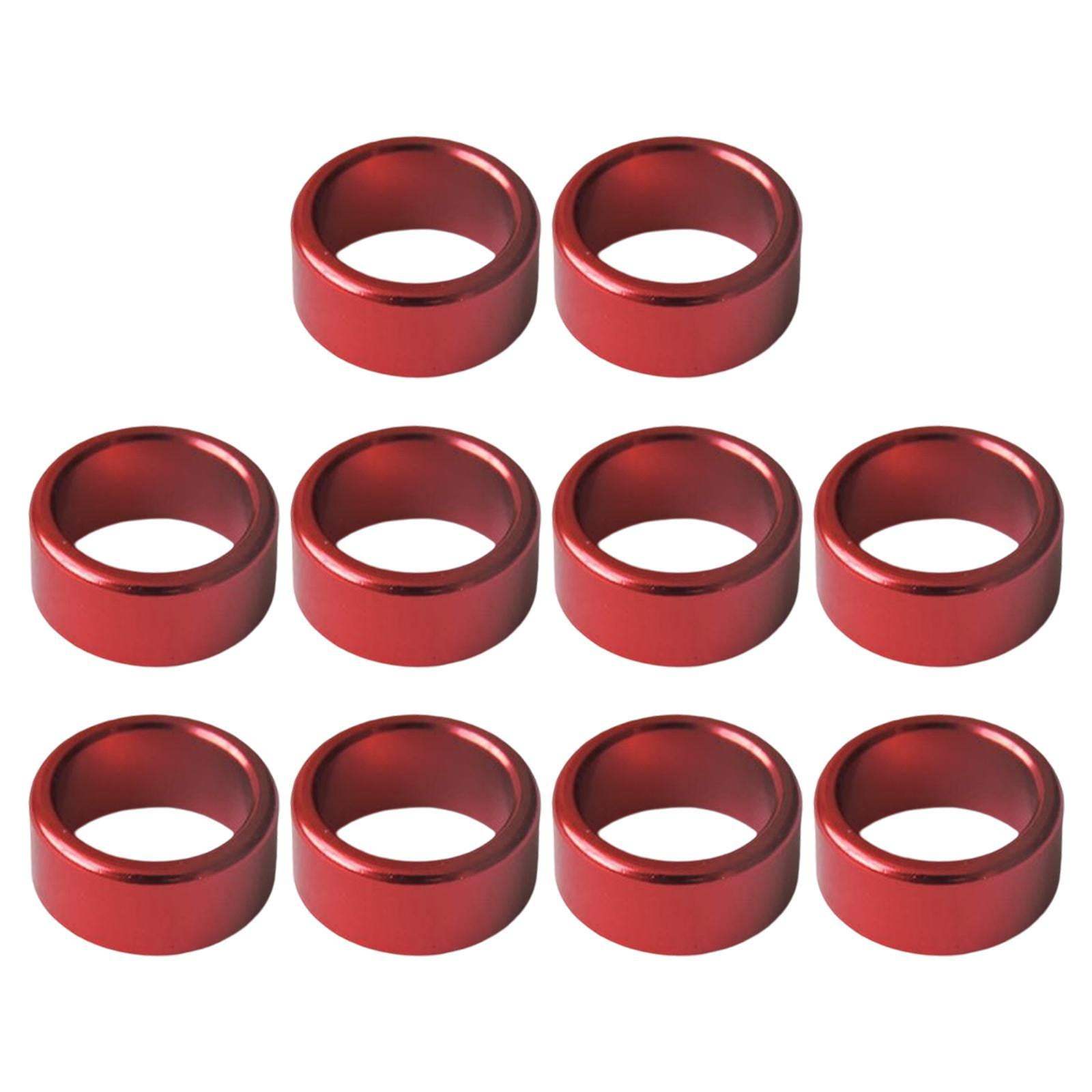 10 Piezas De Anillos De Pierna De Paloma De Metal Que Identifican Bandas Que Eliminan Fácilmente Los Accesorios Rojo