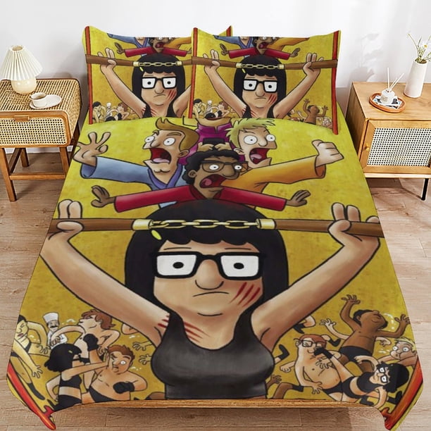 Bob's Burgers Duvet Cover Set 3 Piece Bedding Set Double Sided Printing Decorative Comforter Cover Set