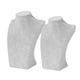 thumbnail image 4 of Collar De Terciopelo Gris 2x Colgante De Exhibición Del Colgante Busto Maniquin Stand Holder, 4 of 5