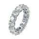 thumbnail image 1 of Anillos de Moissanita Corte Redondo de 7cttw para Mujer Color D Claridad VVS1 Anillos de Compromiso de Diamante para Mujer Anillos de Boda de Moissanita de Plata Esterlina S925 con Certificado, 1 of 9