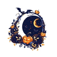 Magideal - Calcomanía Para Tapa De Inodoro De Baño De Halloween, 11,4 X 12 Pulgadas, Decorativa, Despegable Y Pegable Para Decoración De Baño, Versátil Y Liviana