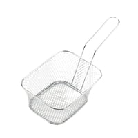 Magideal - Freidora Profunda, Cesta Para Servir, Herramienta De Cocción, Filtro De Alimentos Portátiles Canasta De Papas Fritas Para El Café Barbacoa Para El Ala L