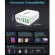 thumbnail image 5 of Bloque de carga RUMIXI, 90 W, GaN, USB C, 6 puertos para iPhone/Samsung, 5 of 7