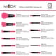 thumbnail image 5 of Set de Brochas de Maquillaje MODA 12 piezas Rosa Neón Vegano, 5 of 5