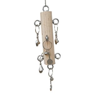 Ioensy - Juguete Para Masticar Pájaros, Juguete De Entrenamiento De Madera Dura, Juguete Para Loros, Para Periquitos Medianos Y Grandes