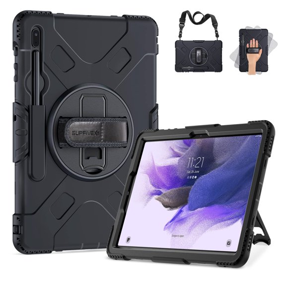 Funda para Tablet SUPFIVES 12.4" S7 FE/S8 Plus Resistente Negra