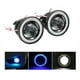 thumbnail image 1 of X2 Foco Neblinero Led Ojos De Ángel Blanco Y Aro Azul 89mm, 1 of 2