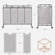 thumbnail image 3 of Clasificador de ropa STORAGE MANIAC, 4 secciones, 181 L, con ruedas, color gris, 3 of 8