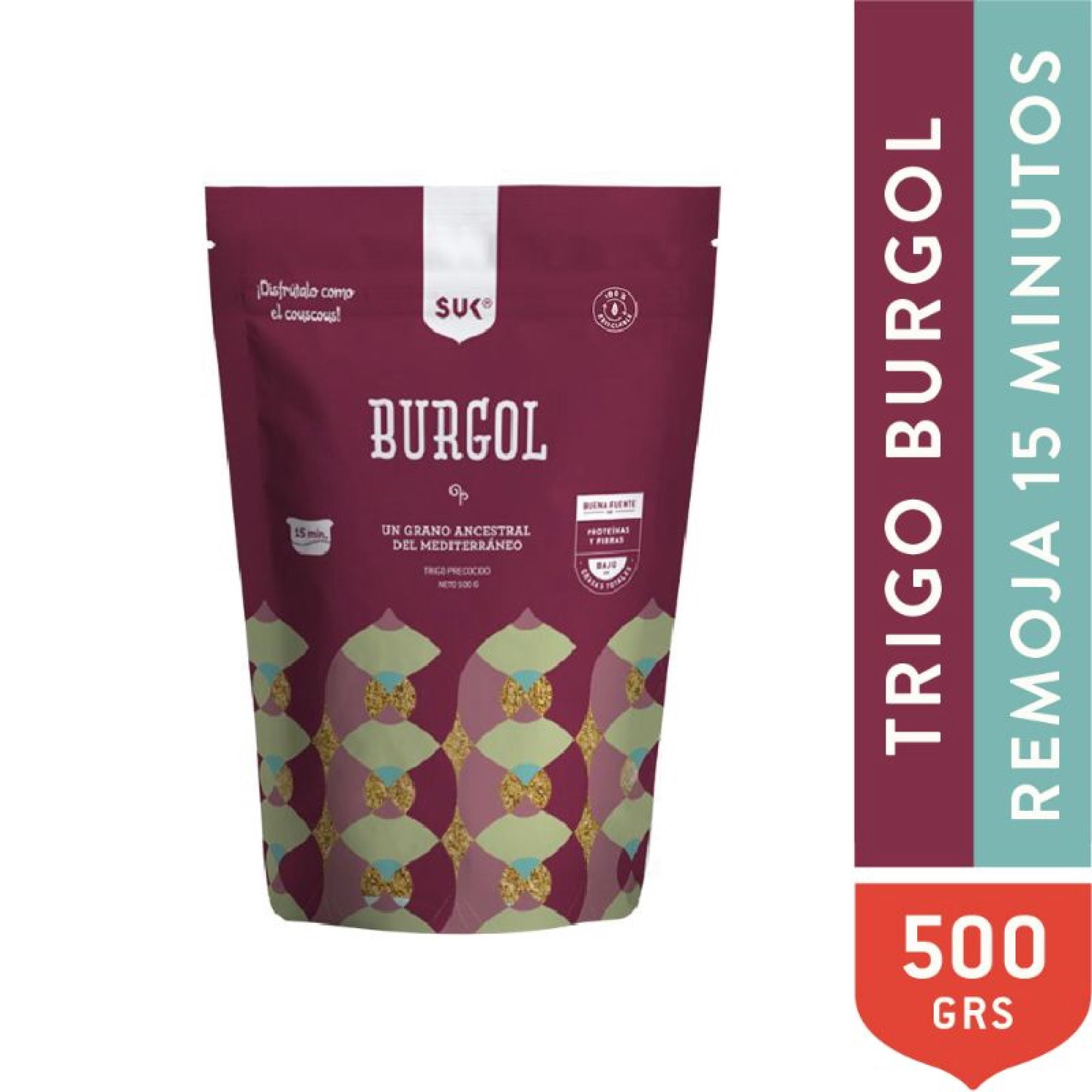 Trigo Burgol Precocido Doypack 500 g SUK