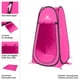 thumbnail image 3 of Carpa de ducha privada Wakeman Outdoors, plegable, rosa, 3 of 7